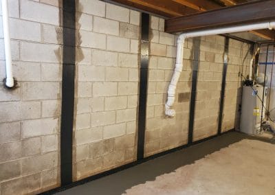 Carbon Fiber Straps to prevent basement water leak Basement Leak Repair